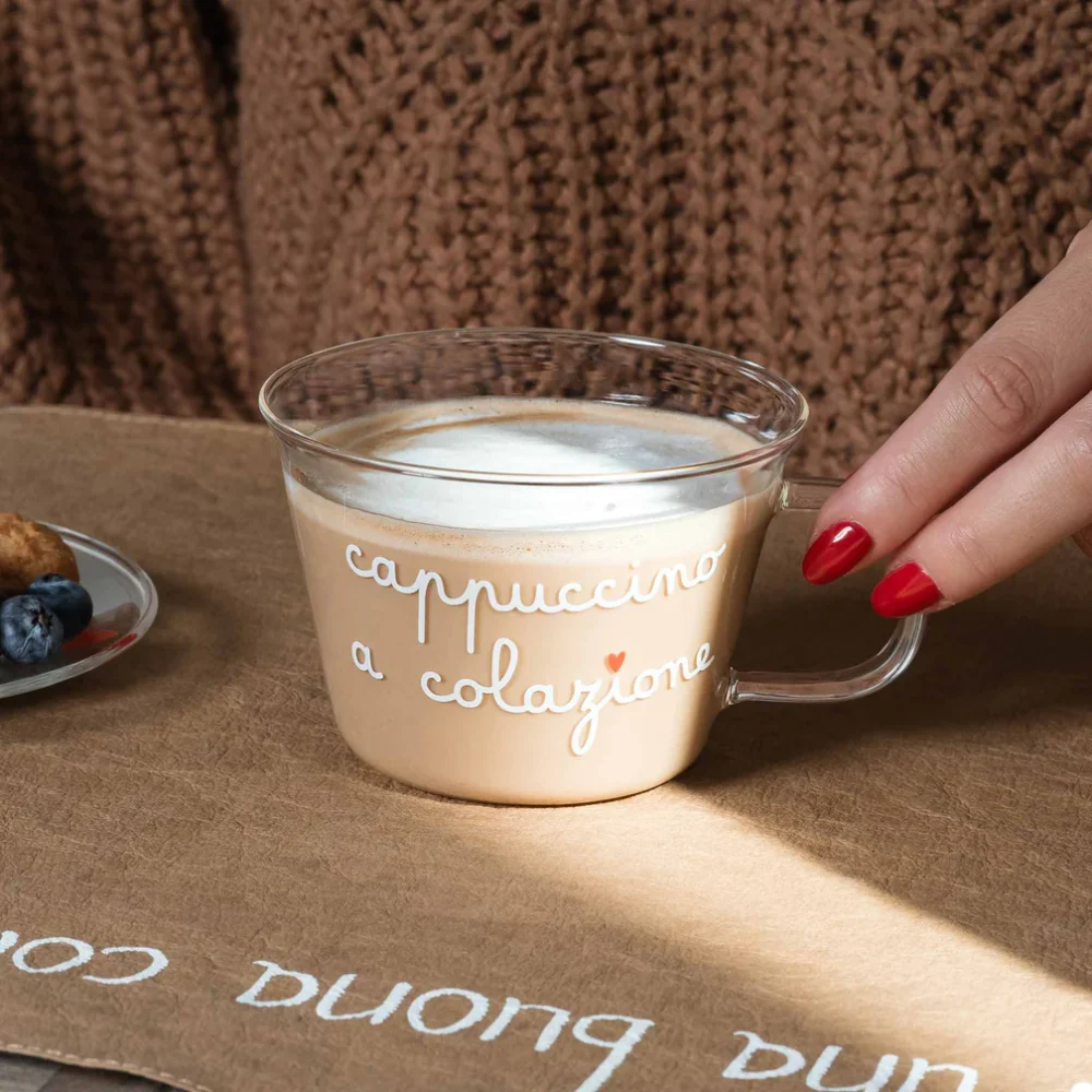 Simple Day Set 2 tazze cappuccino Cappuccino a colazione - immagine 2