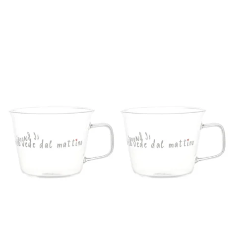 Alternative view of Simple Day Set 2 tazze colazione Il buongiorno si vede dal mattino