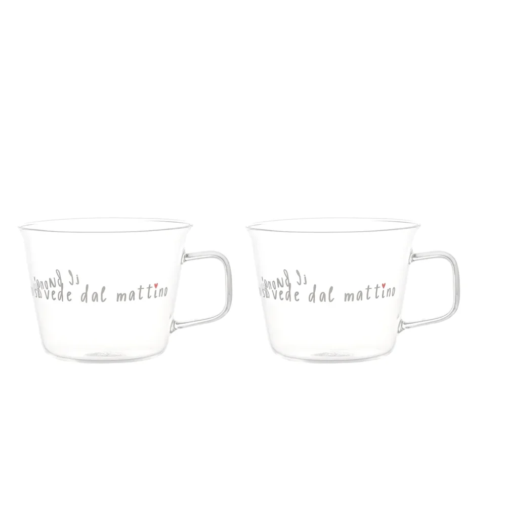 Simple Day Set 2 tazze colazione Il buongiorno si vede dal mattino - immagine 2