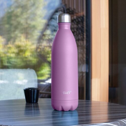 Alternative view of Wd Lifestyle -  Bottiglia termica in acciaio inox a doppia parete 1 L col. Lilla
