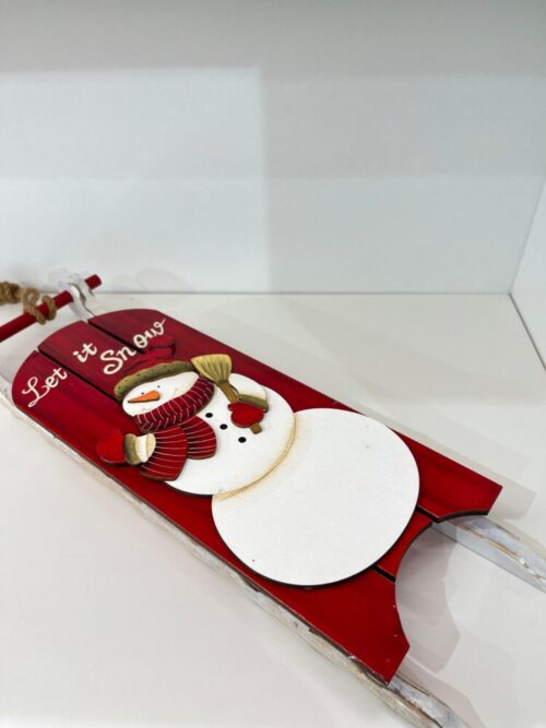 Bollweg Formano - Slitta in Legno Colorato 46 cm - rosso