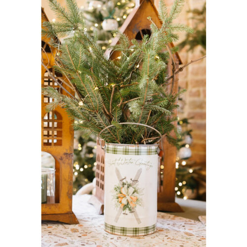 Alternative view of Nuvole di Stoffa - Secchio basso con sci in metallo – Ricordi