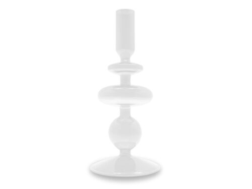 Wd Lifestyle - Porta candele in vetro borosilicato 20 cm Trasparente