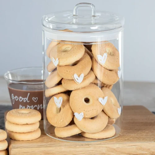 Simple Day Barattolo Barattolo Tappezzeria cuori