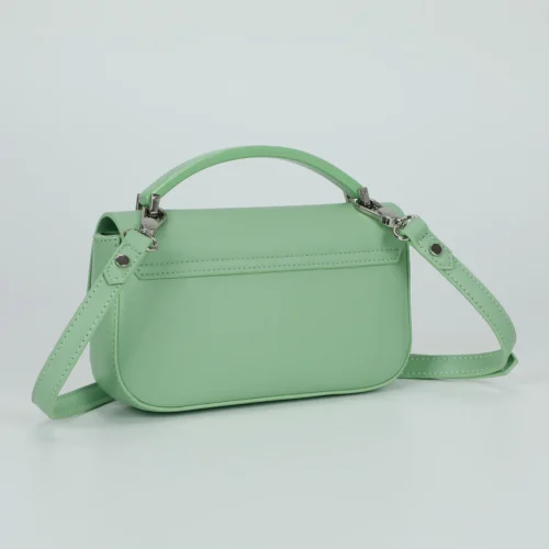 Alternative view of Mimi Muà - Borsa Tracolla con Patta e Chiusura a Cuore – Colore Verde Acqua