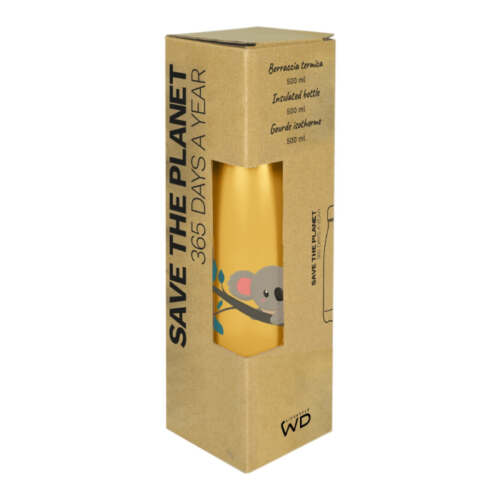 Alternative view of Wd Lifestyle - Bottiglia termica in acciaio inox a doppia parete 500 ml decoro con Koala