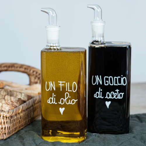 Simple Day Set 2 Bottiglie Un Filo di Olio - Un Goccio di Aceto 2x400ml
