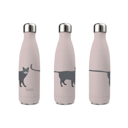 Alternative view of Wd Lifestyle - Bottiglia termica in acciaio inox a doppia parete 500 ml decoro con Gatto