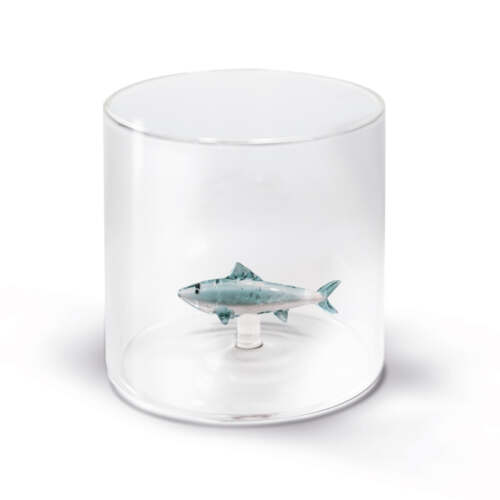 Wd Lifestyle -  Bicchiere in Vetro Borosilicato con Tonno
