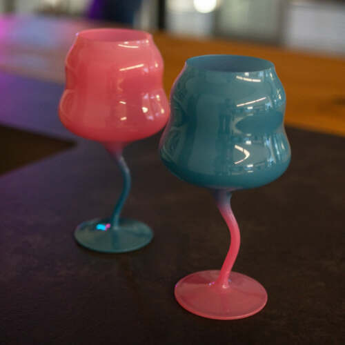 Alternative view of Wd Lifestyle -  Calici in vetro Set 2 pz Azzurro Rosa