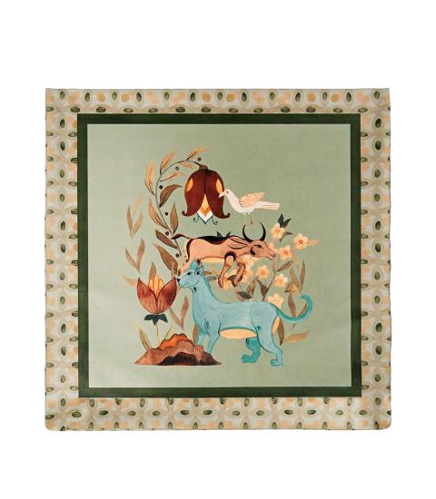 L'Oca Nera - Cuscino 48x48 - verde salvia