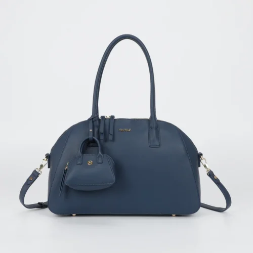 Mimi Muà - Borsa a Spalla con Borsina Micro – Blu