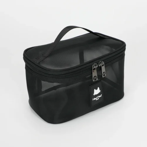 Alternative view of Mimi Muà - Beauty Case con Patta in Rete – Nero