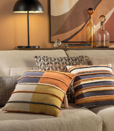 Alternative view of L'Oca Nera - Cuscino in cotone lavorato