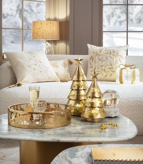 Alternative view of L'Oca Nera - Natale 2025 "Soffice magia" Cuscino Albero