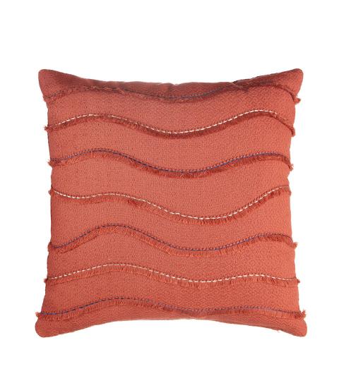 L'Oca Nera - Cuscino Onde Rosso