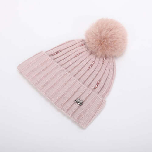 Mimi Muà - Berretto con Strass e Perle – Rosa