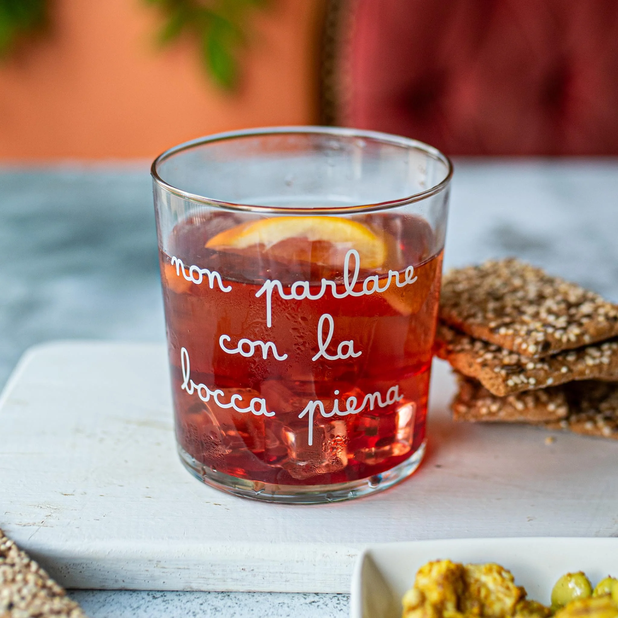 Simple Day - Set 6 Bicchieri acqua Non parlare con la bocca piena - immagine 3