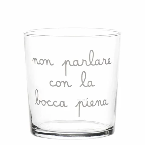 Simple Day - Set 6 Bicchieri acqua Non parlare con la bocca piena