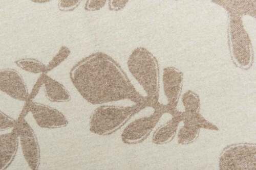 Beat Collection - Plaid art. Foliage misto lana con frange - Visone