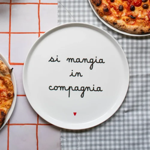 Alternative view of Simple Day Piatto pizza Si mangia in compagnia 31,5 cm