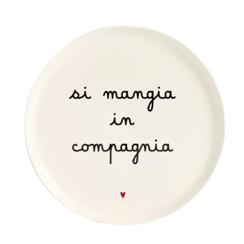 Simple Day Piatto pizza Si mangia in compagnia 31,5 cm