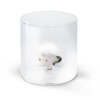 Wd Lifestyle - Bicchiere in vetro borosilicato con soggetto in vetro  all'interno figura Topo