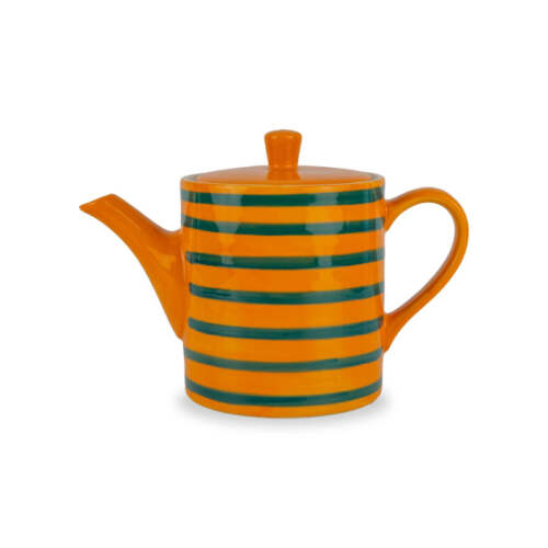 Wd Lifestyle - Teiera in stoneware - Arancio e verde