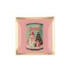 Gift Company - Piatto decorativo in vetro “Snowman” – Rosa – 10x0,8x10 cm