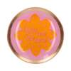 Gift Company - Vassoio decorativo rotondo in Vetro “You Are The Best” – Rosa