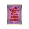 Gift Company - Vassoio decorativo rettangolare in Vetro “Kisses If You Do The Dishes” – Rosa/Viola