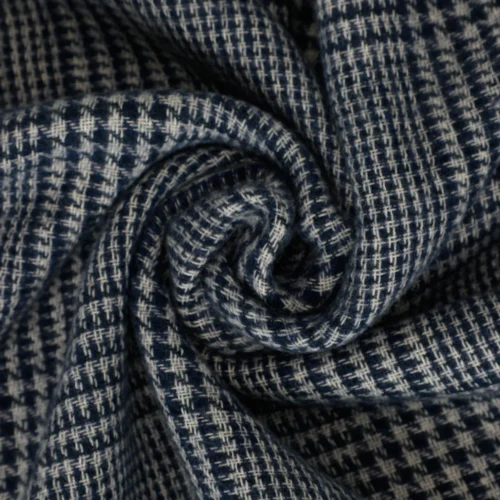 Alternative view of 7x8 Wear it - Sciarpa Jacquard con Motivo Geometrico – Blu