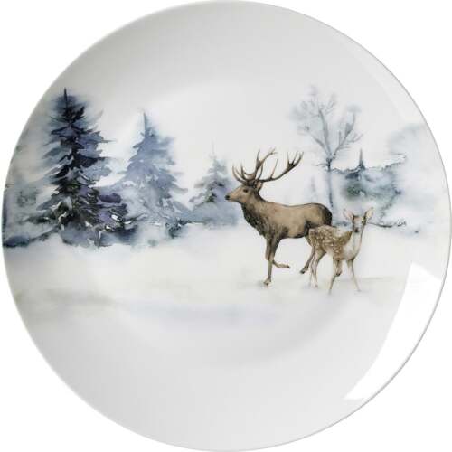 Magnus Home - Piatto Grande Winterland in Porcellana – Ø 27 cm