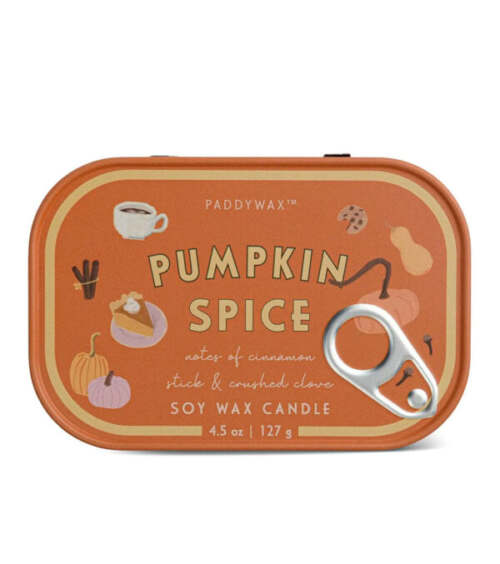 Paddywax - Candela Profumata in Latta Bistro – Pumpkin Spice (Cera di Soia)