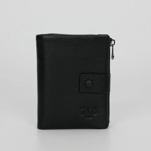 7x8 Wear it - Portafoglio Mini in Pelle – Nero