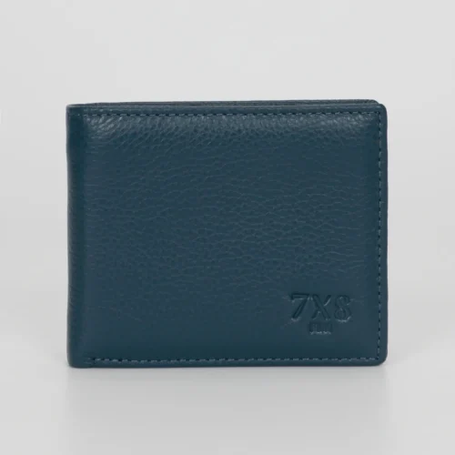 7x8 Wear it - Portafoglio Mini in Pelle – Blu