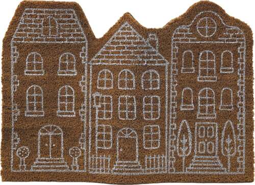 Magnus Regalo - Zerbino Houses 70x50 cm in Cocco e Latex