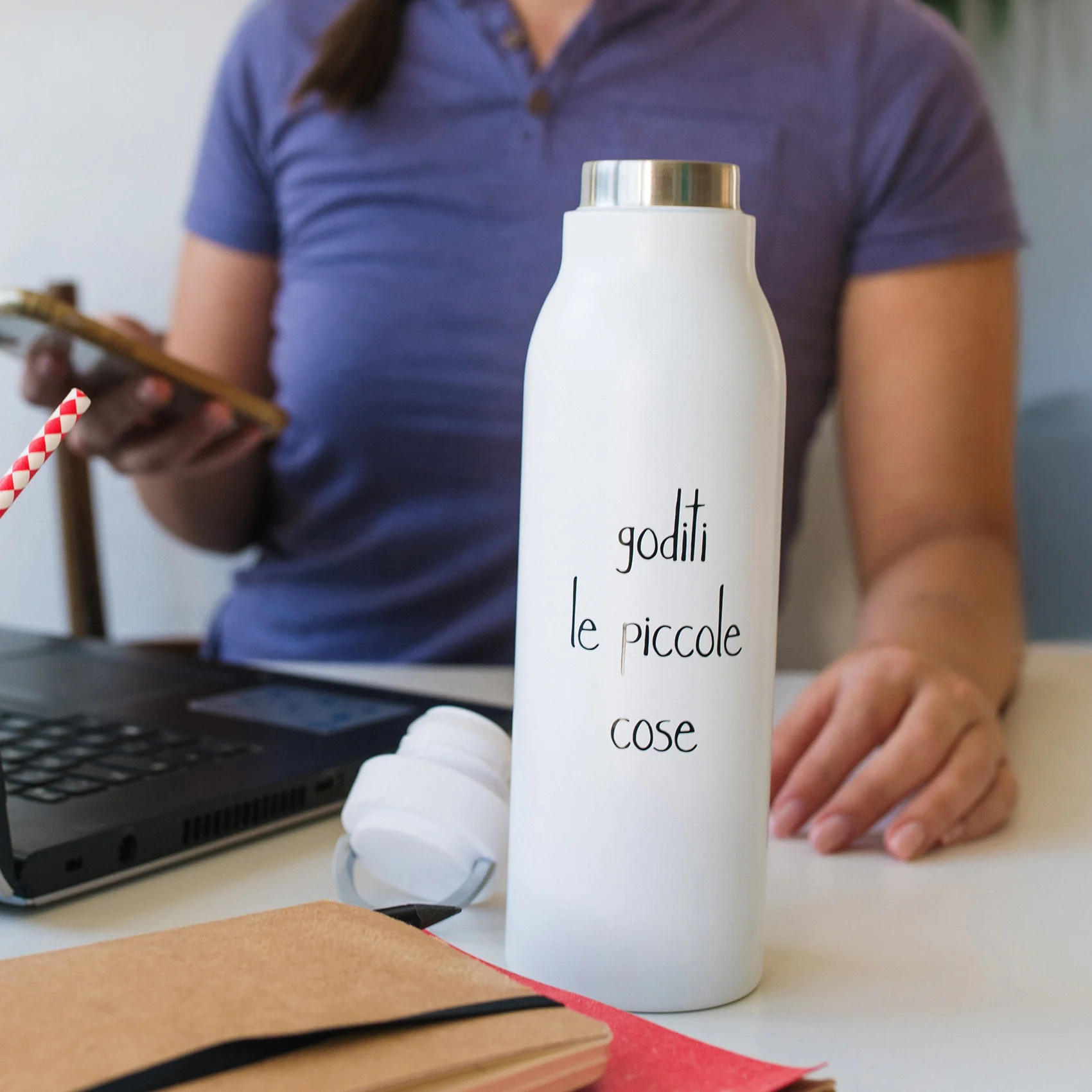 Simple Day - Borraccia termica Goditi le piccole cose - 0,5 l - immagine 2