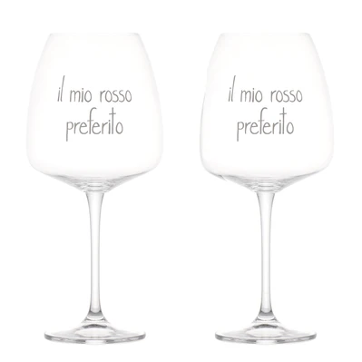 Simple Day - Set 2 calici vino Il mio rosso preferito 77cl