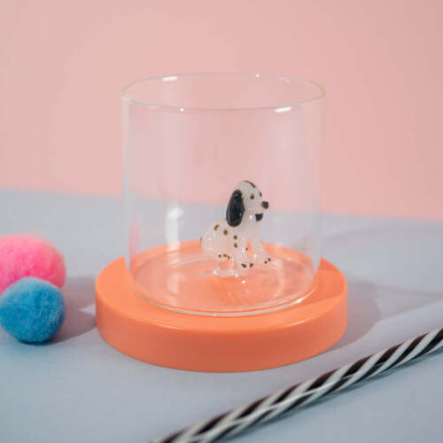 Alternative view of Wd Lifestyle - Bicchiere in vetro borosilicato con soggetto in vetro  all'interno figura Setter Inglese