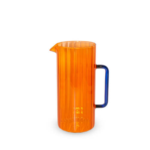 Wd Lifestyle - Caraffa in vetro colorata. Colore arancione.