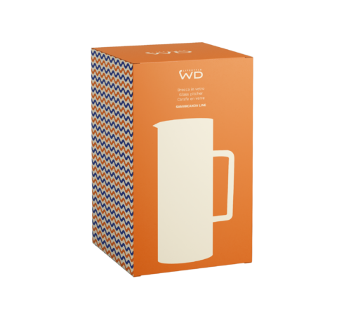 Alternative view of Wd Lifestyle - Caraffa in vetro colorata. Colore arancione.