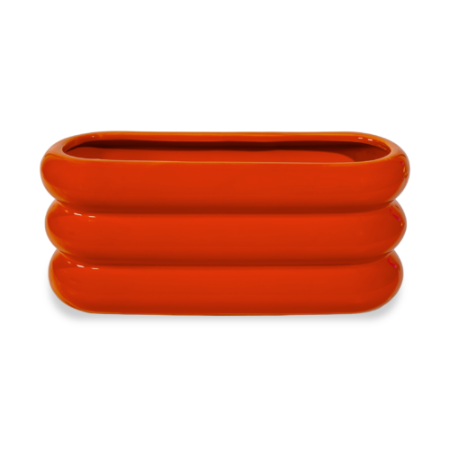 Wd Lifestyle - Vaso in terracotta. Colore arancione.