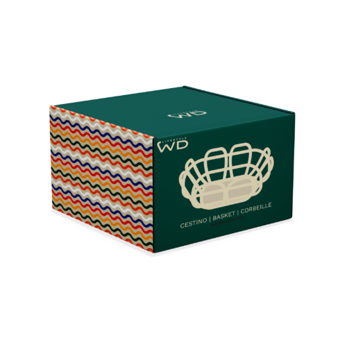 Alternative view of Wd Lifestyle - Cestino centrotavola in stoneware. Colore Verde