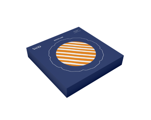 Alternative view of Wd Lifestyle - Sottopentola in stoneware blu e arancio