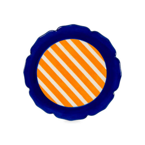 Wd Lifestyle - Sottopentola in stoneware blu e arancio