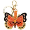 Powder - Portachiavi con perline a farfalla Powder Bonny - Crema/Arancio/Nero