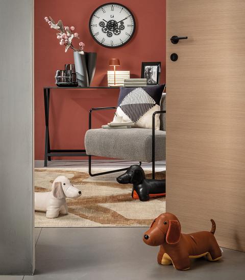 Alternative view of L'Oca Nera - Fermaporta cane - Avorio