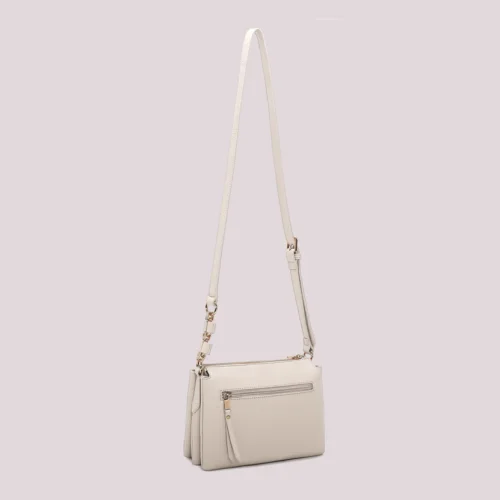 Alternative view of Mimi Muà - Borsa a Tracolla con Catena Donna - Panna