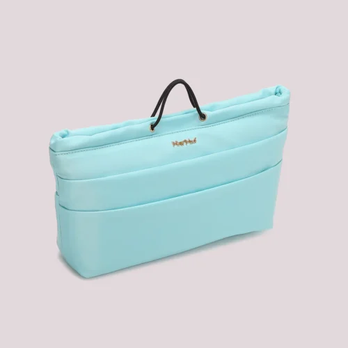 Alternative view of Mimi Muà - Portaoggetti in nylon - Turchese